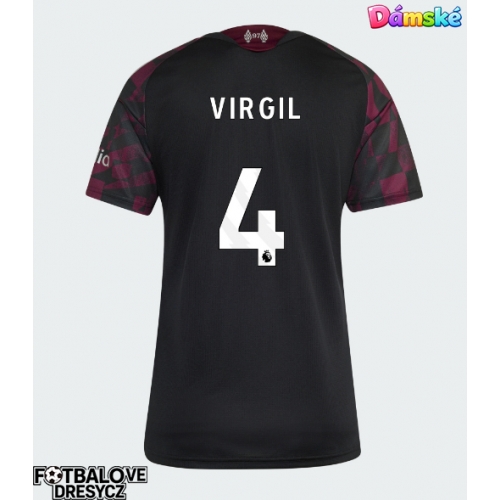 Liverpool Virgil van Dijk #4 Dámské Alternativní Dres 2026-27 Krátký Rukáv Liverpool Virgil van Dijk #4 Dámské Alternativní Dres 2026-27 Krátký Rukáv